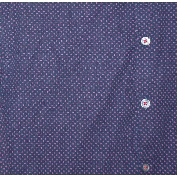 Denim & Flower Ricky Singh Men's Slim Fit Purple Button Front Long Sleeve Collar - Picture 3 of 8